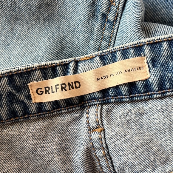 GRLFRND DENIM | The Karolina High Rise Straight Crop in Larchmont - Picture 8 of 12